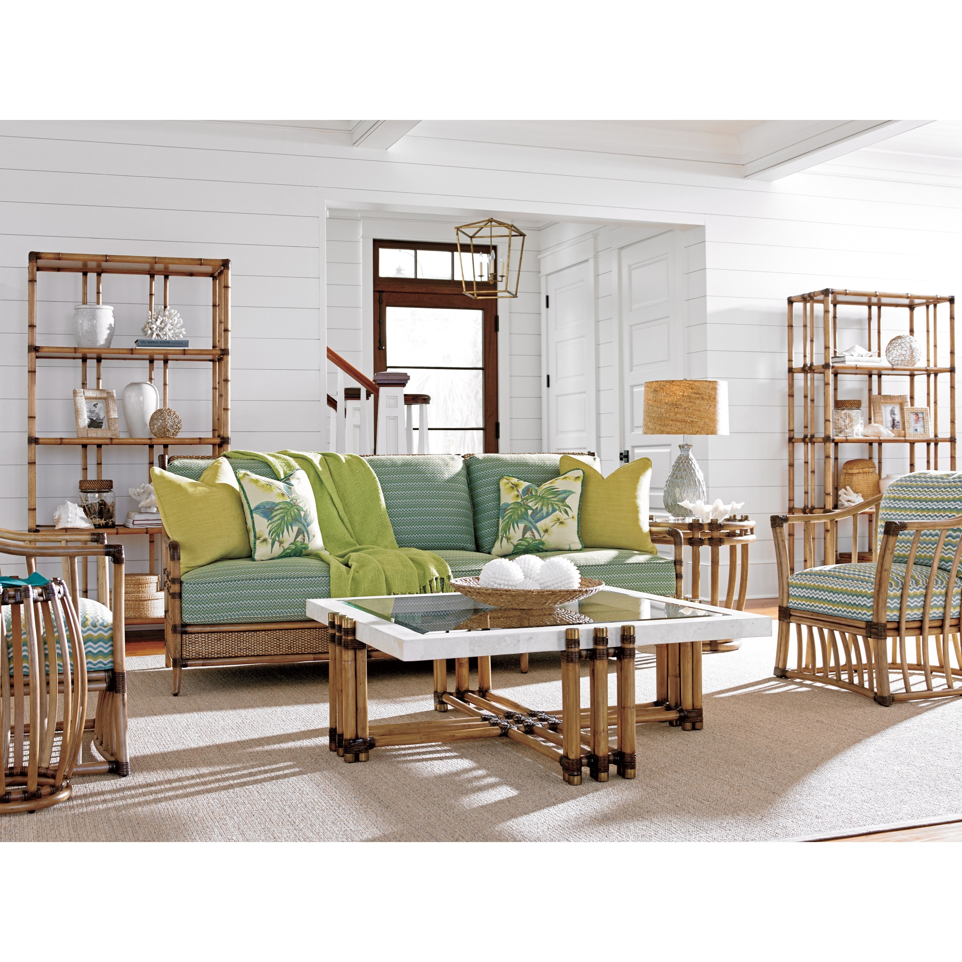 Tommy Bahama Home Twin Palms 558953 Turtle Beach Round End Table with